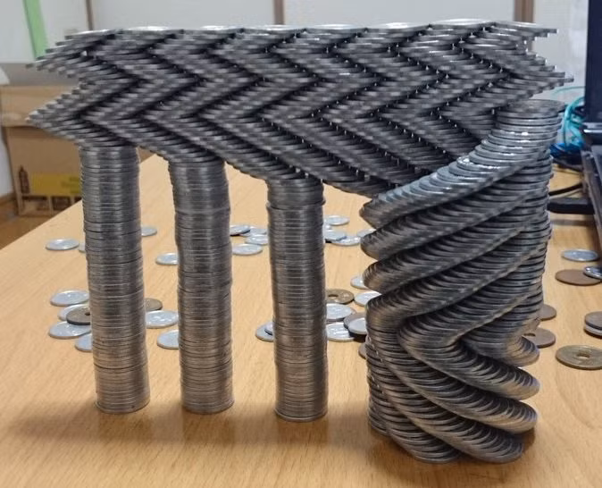 Tani chia sẻ: "Việc xếp hàng trăm đồng tiền ở những vị trí bấp bênh như vậy đòi hỏi sự tập trung và kiểm soát rất cao vì chỉ cần một cú chạm nhẹ của các ngón tay của ông có thể khiến toàn bộ cấu trúc rơi xuống.