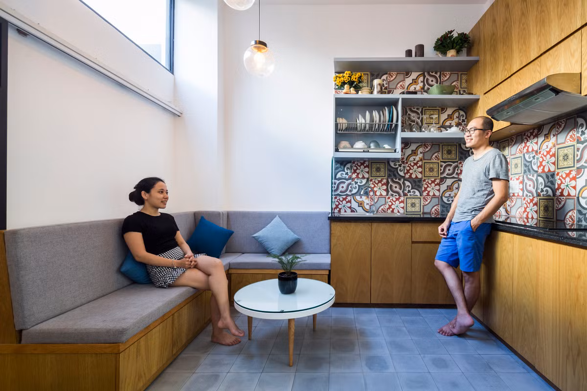 Trong khi đó, tầng 2 và tầng 3 là phòng ngủ.