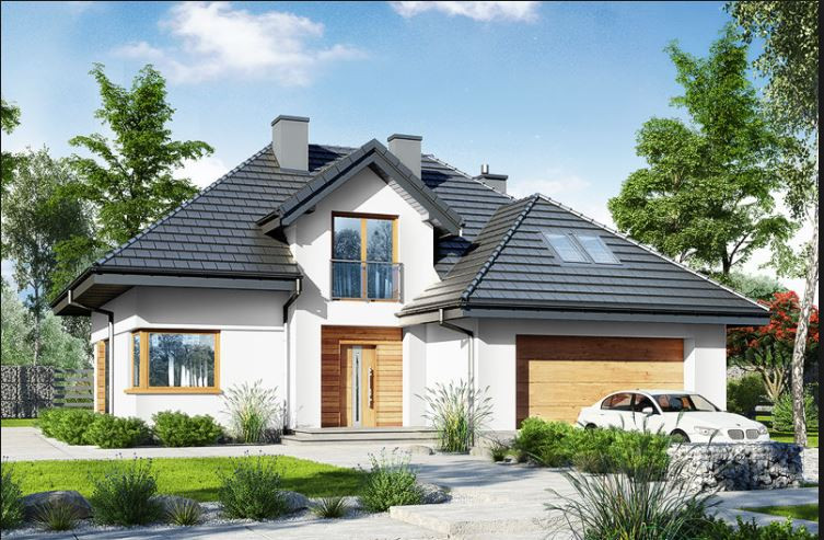 Kiểu mái này phù hợp với những ngôi nhà mang phong cách cổ điển. Ảnh: Archon.