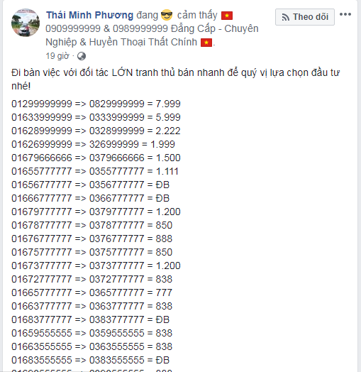 Hiện, trong kho “sim số Minh Phương” của anh có hơn 10.000 sim số với những con sim có giá trị tiền tỷ. Ảnh: FBNV.
