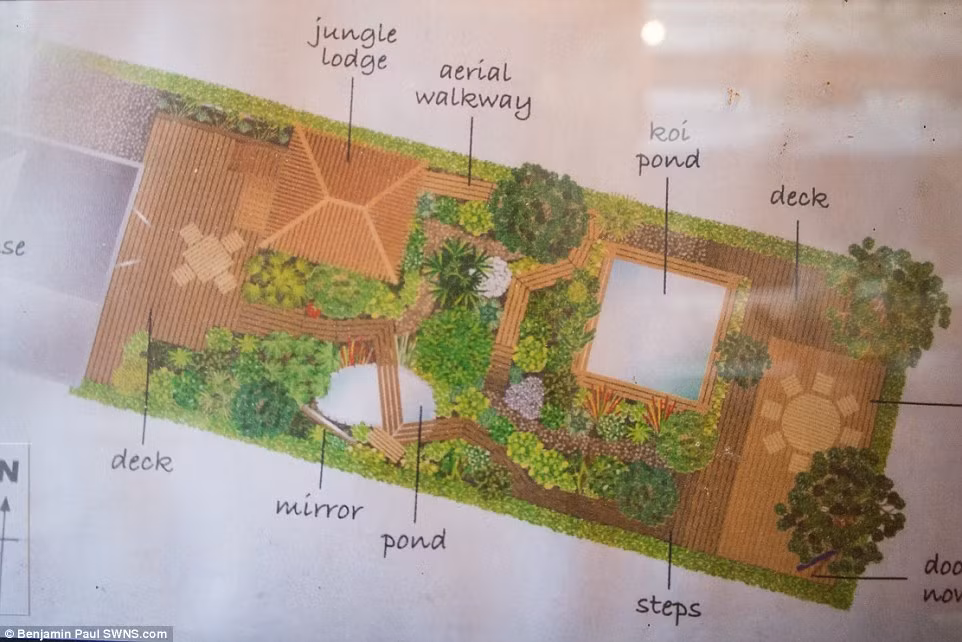 Bản phác thảo khu rừng thu nhỏ của người đàn ông này.