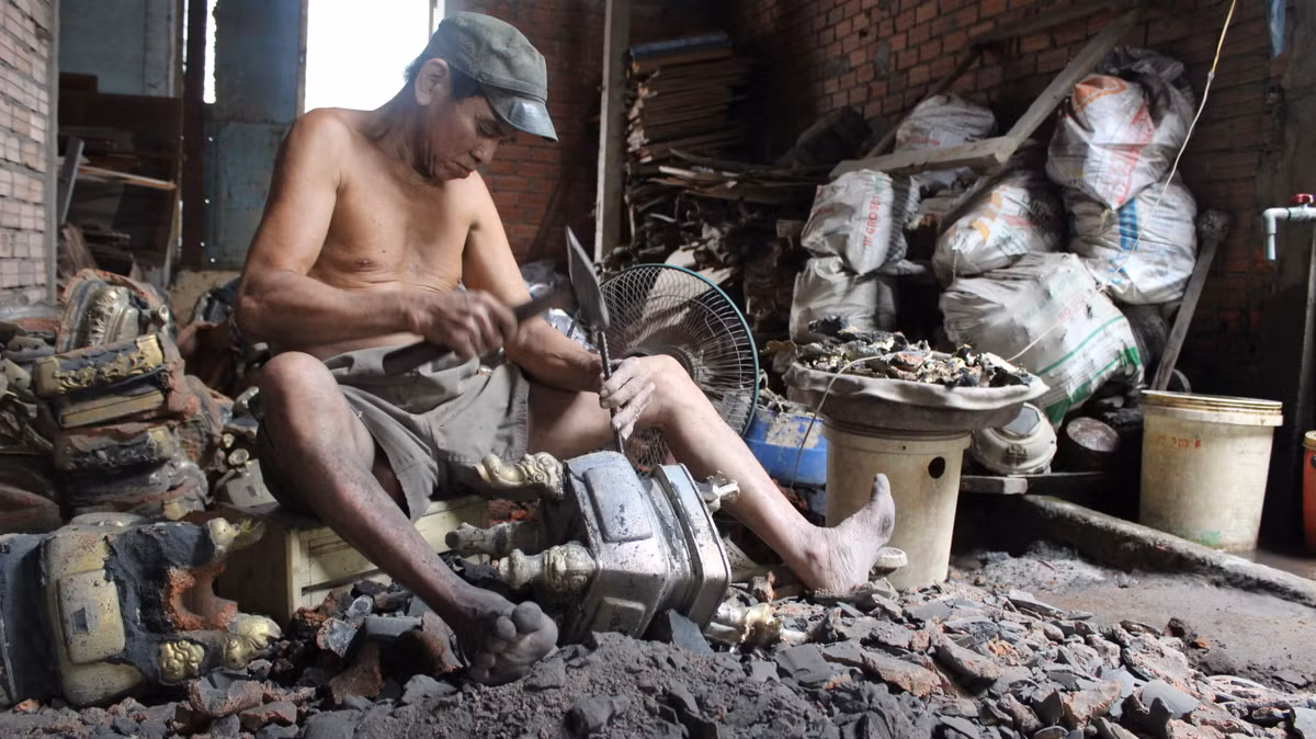 Giai đoạn cực thịnh của làng nghề An Hội là trước năm 1975, với hơn 60 gia đình cùng hàng trăm nghệ nhân làm nghề. Ở khu vực Chợ Lớn - Gia Định đã hình thành các sạp bán hàng với nhiều sản phẩm đúc đồng như nồi, niêu, 5đến đồ thờ cúng, lư hương... được sản xuất từ làng An Hội.