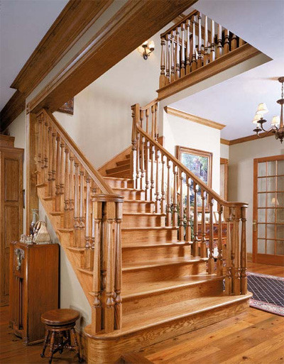 Một mẫu thiết kế tay vịn và lan can cầu thang đẹp mắt bạn có thể tham khảo. Ảnh: Cauthanggo.