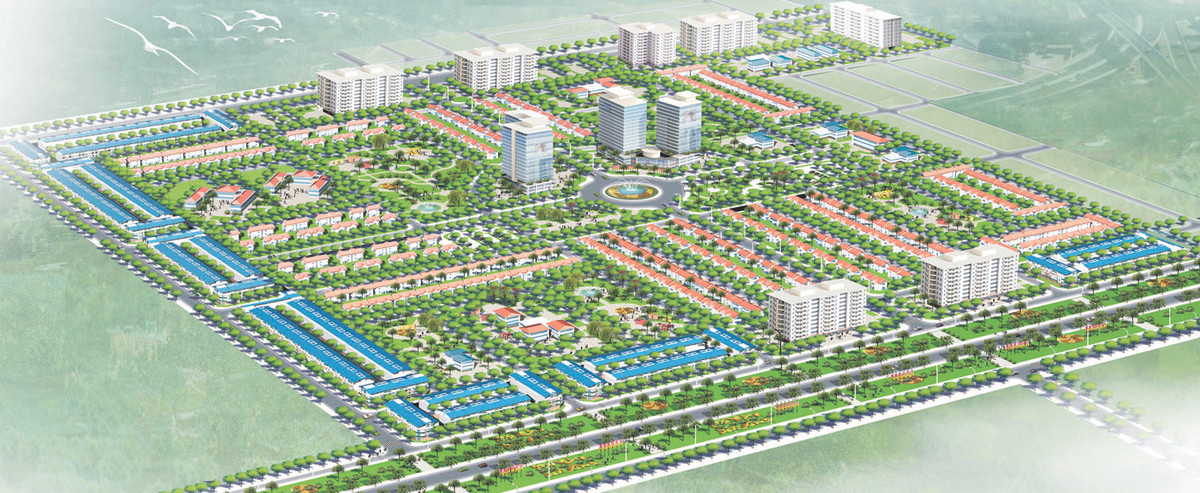 Dự án có tổng diện tích 53,57 ha với tổng mức đầu tư dự kiến khoảng 810 tỷ đồng, được quy hoạch xây dựng nhà ở cho người thu nhập thấp, biệt thự, trung tâm thương mại… Ảnh: HUD.