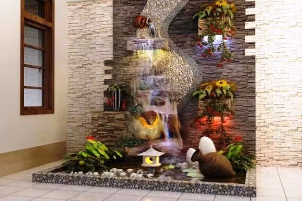 Dành một phần diện tích nhỏ trong khuôn viên nhà để thiết kế hồ sen mini là ý tưởng tuyệt vời trong mùa hè này. Ảnh: Sanvuondep24h.