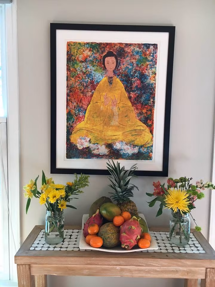 Trong nhà có những góc rất "Việt Nam".