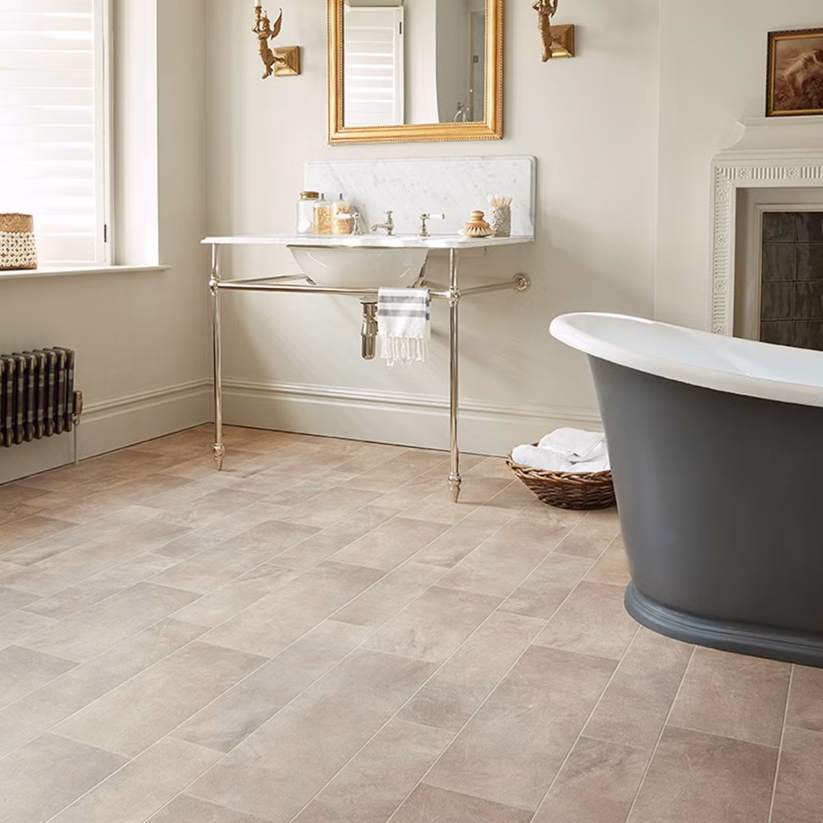 Gạch nhựa Vinyl là loại vật liệu khá mới mẻ trong các công trình dân dụng tại Việt Nam. Ảnh: Dreamascream.