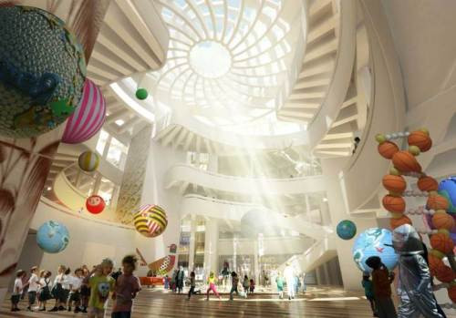 Công trình có hình dáng được lấy cảm hứng từ những bông hoa hồng Damask. Với cấu trúc bao bọc bên ngoài cho phép thu hút ánh sáng tự nhiên chiếu vào không gian nội thất bên trong công trình thông qua những khe hở ở những chi tiết được thiết kế giống cánh hoa hồng.