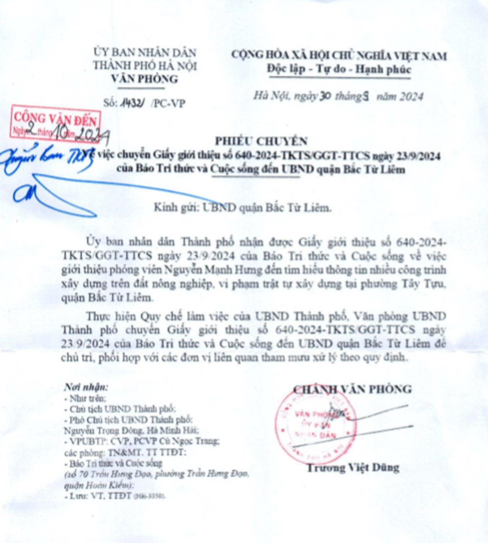 Khi nào xử lý công trình “mọc” trên đất nông nghiệp ở Tây Tựu? - Hình 2 Khi nao xu ly cong trinh “moc” tren dat nong nghiep o Tay Tuu?-Hinh-2