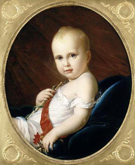 Sự đáng yêu của Napoleon II trong bức tranh vẽ vào những năm 1810. Ông là con trai của hoàng đế Napoleon Bonaparte với hoàng hậu thứ hai là Marie Louise.