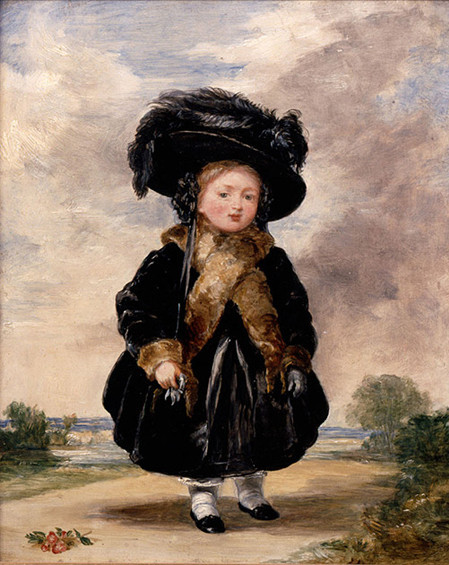 Ngay từ khi lên 4 tuổi, Nữ hoàng Victoria của Anh gây ấn tượng với nhan sắc xinh đẹp.