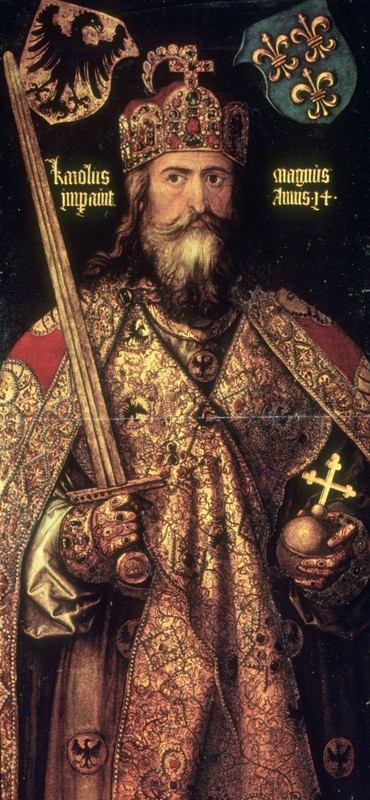 Charlemagne là vị vua vĩ đại của người Franks. Về sau, ông trở thành hoàng đế La Mã. Nắm quyền trong hơn 50 năm, hoàng đế Charlemagne cai trị vùng đất rộng khoảng 1/2 châu Âu.