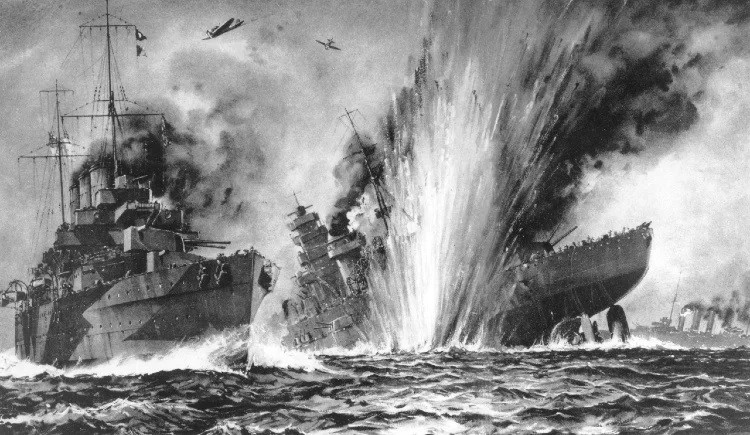 Ngay sau đó, Thủ tướng Churchill của Anh hạ lệnh cho Hải quân Anh dốc toàn lực đánh chìm Bismarck. Vậy nên, đến ngày 26/5/1941, Anh ráo riết tìm kiếm chiến hạm Bismarck và cuối cùng các máy bay từ tàu sân bay HMS Ark Royal đã phát hiện tàu chiến của Đức.