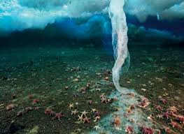 Theo các nhà nghiên cứu, hiện tượng kỳ lạ trên được hình thành khi một dòng nước mạnh kết hợp với muối tạo ra cột nước tương tự như cột băng.