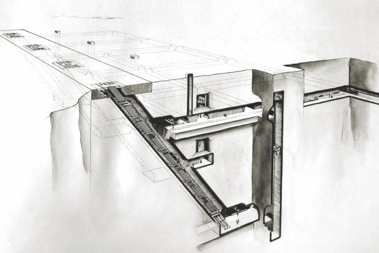 Do đó, sau khi chọn được địa điểm, hơn 1.000 kỹ sư, công nhân đã làm việc tại Mimoyecques để xây dựng khu phức hợp ngầm nhằm cất giấu siêu pháo V3.