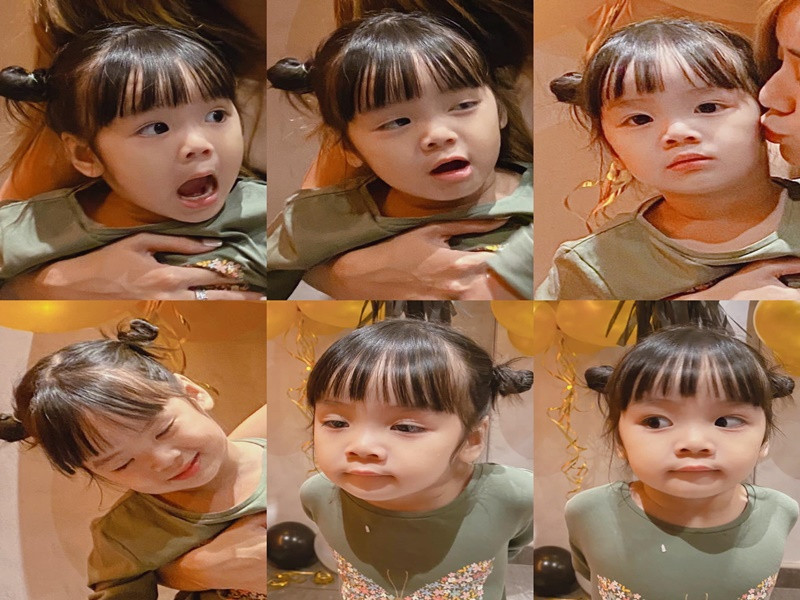 Nét hồn nhiên của bé Cún Cún đốn tim nhiều cư dân mạng.