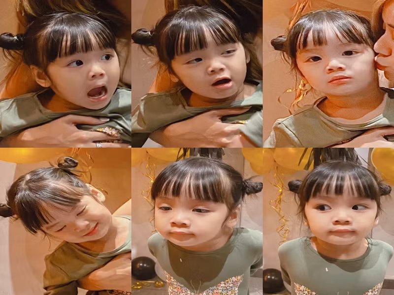 Nét hồn nhiên của bé Cún Cún đốn tim nhiều cư dân mạng.