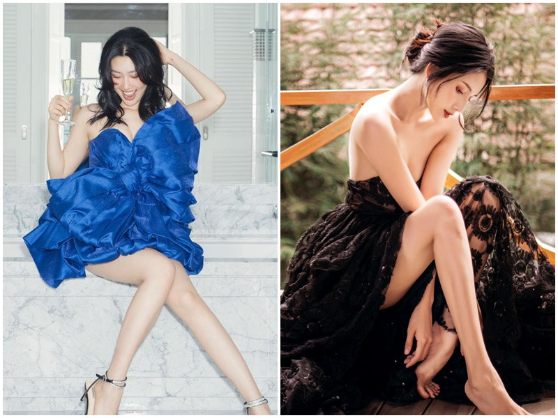 Vẻ ngoài quyến rũ không kém cạnh nhau của Thúy Ngân và Thiên An.