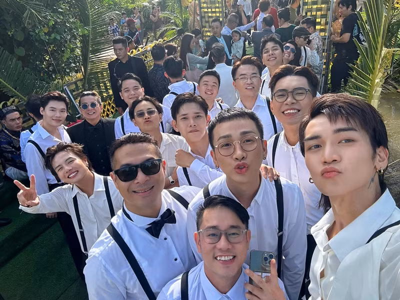 Nhiều sao Việt lần thứ 3 dự đám cưới Puka như Trương Thế Vinh, Duy Khánh... Ảnh: FBNV.