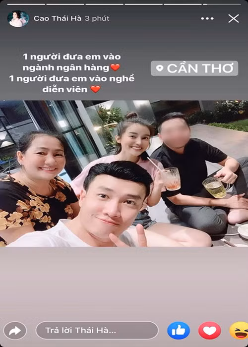 Quốc Trường cũng được fan đẩy thuyền với Cao Thái Hà. Phía Cao Thái Hà cho biết, cả hai là bạn chí cốt từ lâu nên giữa hai người có thể thoải mái cư xử. Ảnh: FBNV.