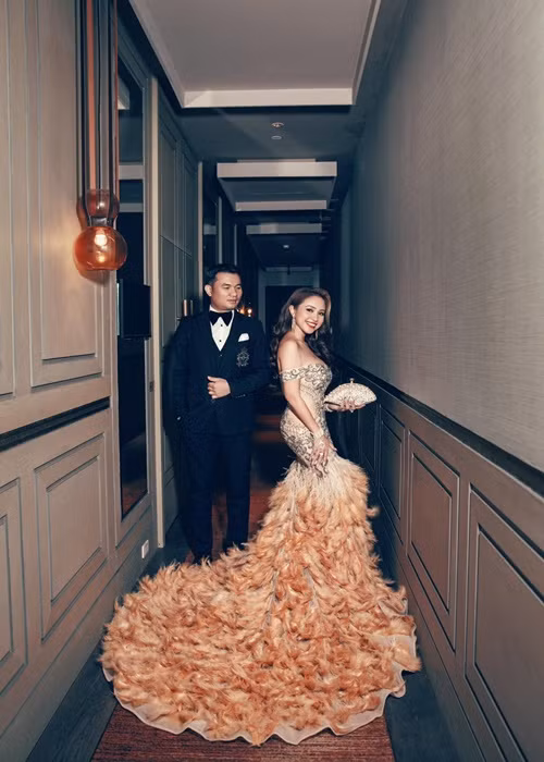 Vân Hugo và ông xã doanh nhân có con gái chung năm 2022.