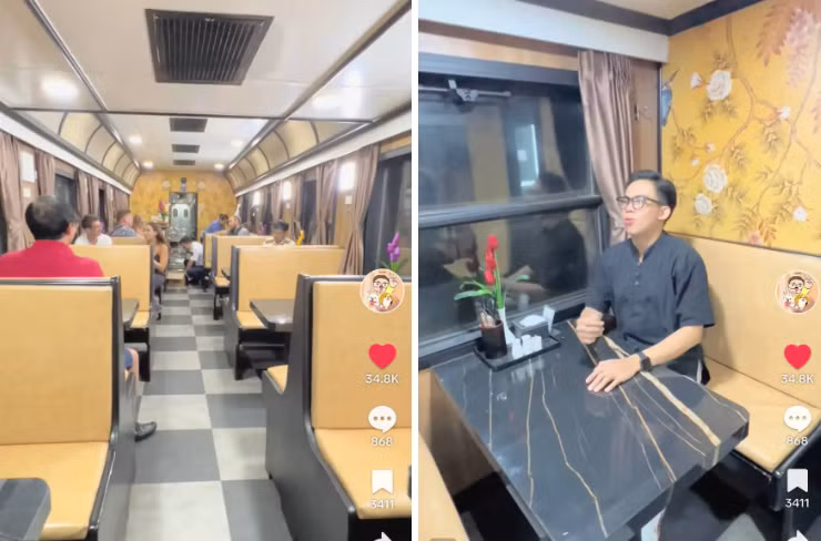 Trai nghiem tau 5 sao Ha Noi - Da Nang: Do an phuc vu tan giuong-Hinh-4