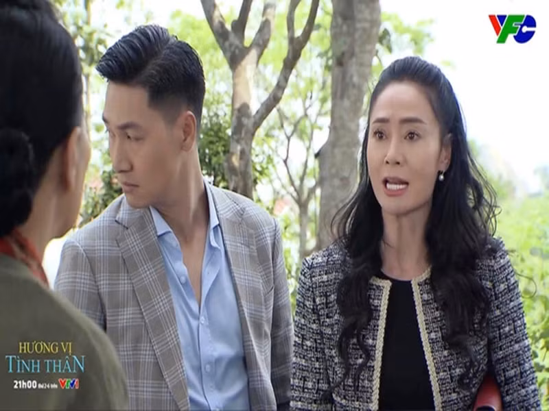 Bà Xuân của Hương vị tình thân - diễn viên Quách Thu Phương tham gia một số bộ phim trong 2 năm qua như: Đấu trí, Chạm vào hạnh phúc 2, Đừng nói khi yêu. Ảnh: VTV.