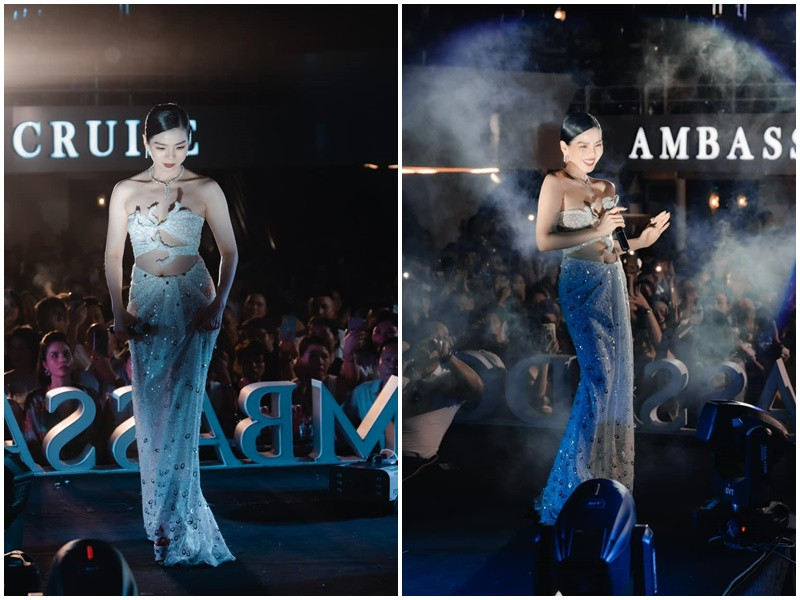 Cùng với vóc dáng quyến rũ, Lệ Quyên sở hữu làn da trắng sáng.