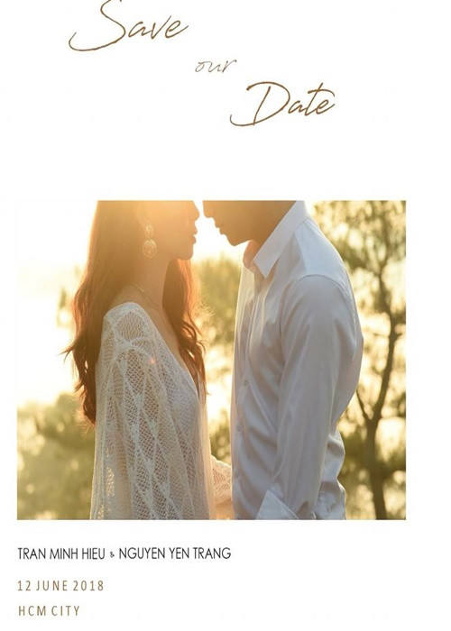 Năm 2018, ca sĩ Thu Ngọc - thành viên nhóm Mây Trắng đăng tải hình ảnh được cho là thiệp cưới của Yến Trang đồng thời viết ẩn ý: “Cuối cùng thì ngày này cũng tới. Ngày mà "ấy" mình xinh đẹp và hạnh phúc. "Ấy" vui mình cũng thấy vui lắm. Mà sao tim tôi đau quá man”. Ảnh: Người Đưa Tin.