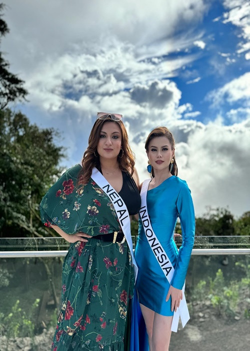 Ngay khi nhập cuộc ở đấu trường Miss Universe, đại diện Nepal đã nhận được sự chú ý của khán giả. Ảnh: FBNV.