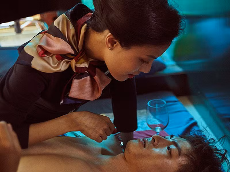 Lãnh Thanh gây chú ý khi đóng nhiều cảnh nóng trong bộ phim Chàng dâng cá nàng ăn hoa. Ảnh: Người Đưa Tin.