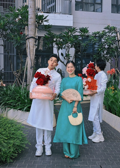 Lâm Vỹ Dạ cũng dự lễ ăn hỏi của Puka- Gin Tuấn Kiệt. Ảnh: FB Jun Phạm.