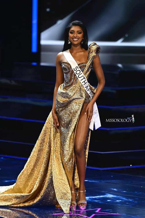 Đại diện Nam Phi Bryoni Govender quyến rũ. Cô quả thực xứng đáng lọt vào top 5 Miss Universe 2023.