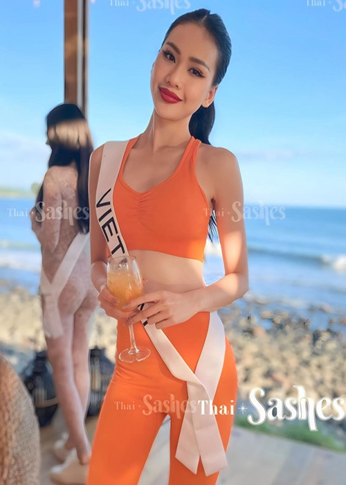 Ở bảng dự đoán thứ 3, Hoa hậu Bùi Quỳnh Hoa xếp thứ 12. Ảnh: Thai Sash.