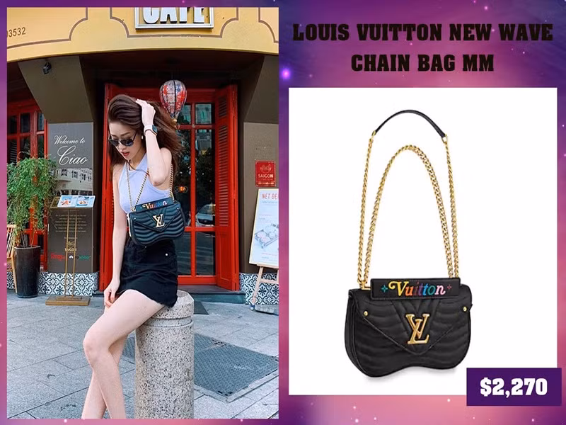 Người đẹp đeo túi xách hơn 50 triệu trong một lần xuống phố. Ảnh: Sức Khỏe Đời Sống.