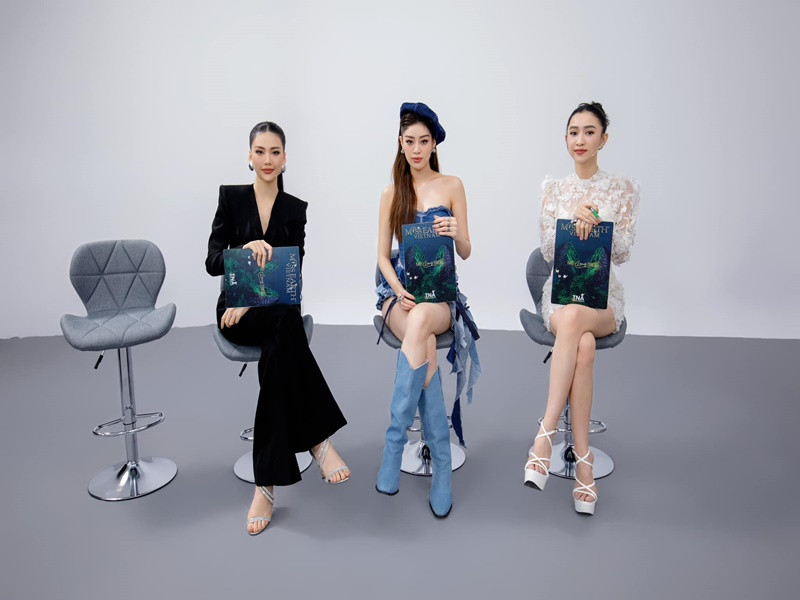 Khánh Vân làm huấn luyện viên cuộc thi Miss Earth Vietnam 2023. Ảnh: FBNV.