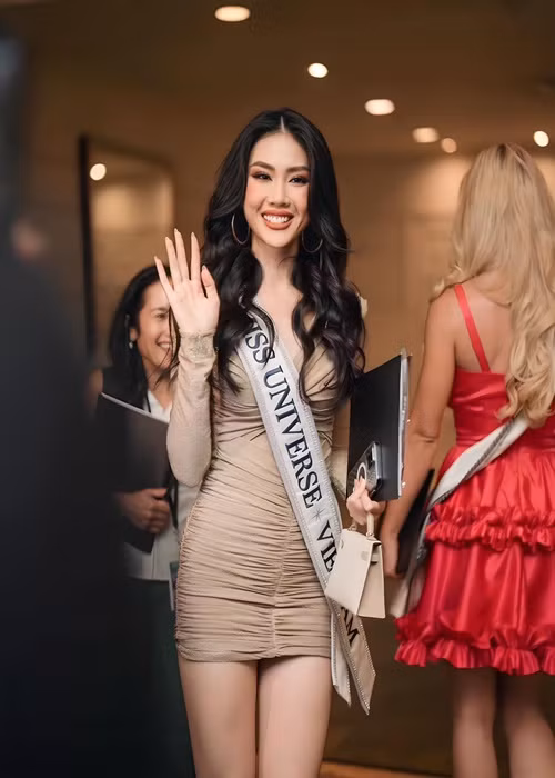 Đến nay, đã là ngày thứ 4 Bùi Quỳnh Hoa tham gia Miss Universe 2023. Cô thi quốc tế sau loạt lùm xùm. Ảnh: Miss Universe Vietnam.