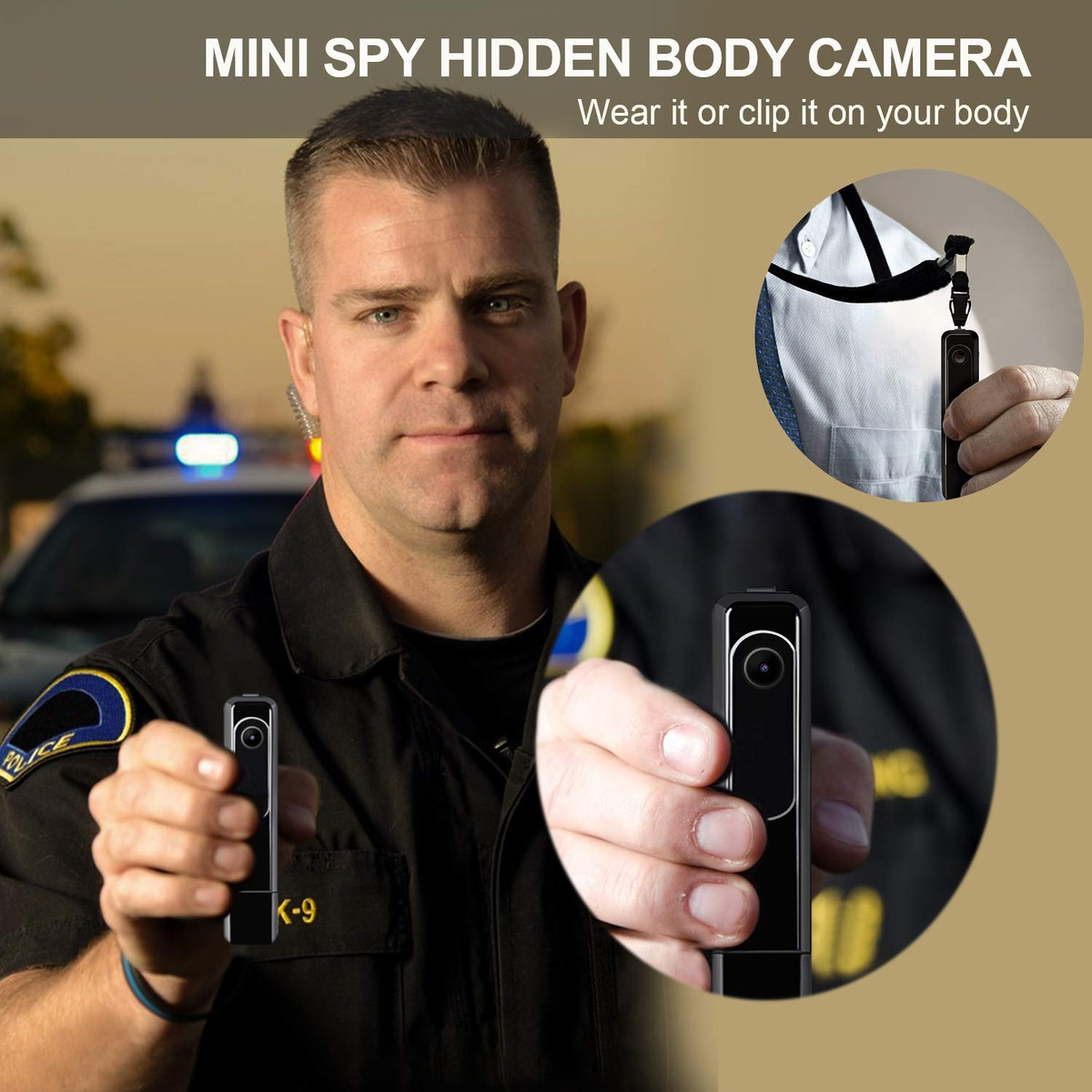 Ngoài những model camera gắn người phổ biến, Amazon còn bán một số thiết bị camera ẩn, được thiết kế rất nhỏ gọn, cách hoạt động thông minh, phù hợp với nhiều điều kiện, công việc khác nhau.