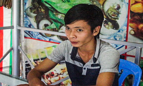 Võ Thành Thái tại cơ quan điều tra.