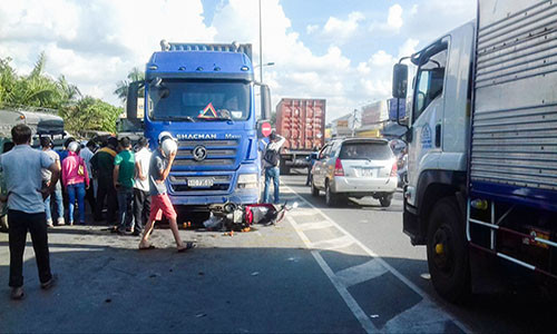 Hiện trường vụ tai nạn.