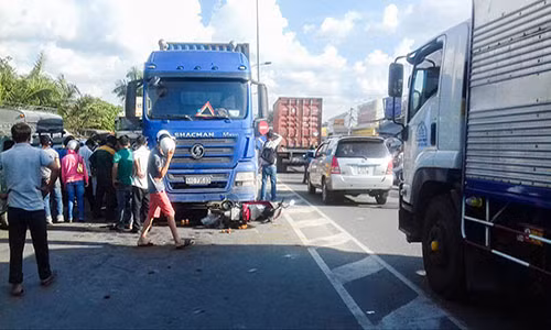 Hiện trường vụ tai nạn.