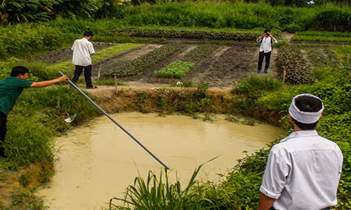 Hố nước sâu, nơi 3 đứa trẻ chết đuối thương tâm.