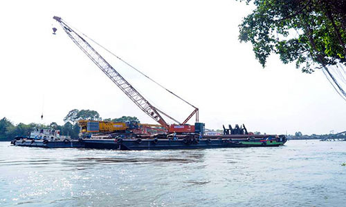 Hai cau khung khac phuc su co sap cau Ghenh den song Dong Nai