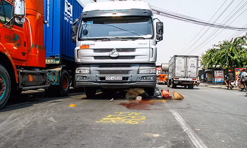 Hiện trường vụ tai nạn.