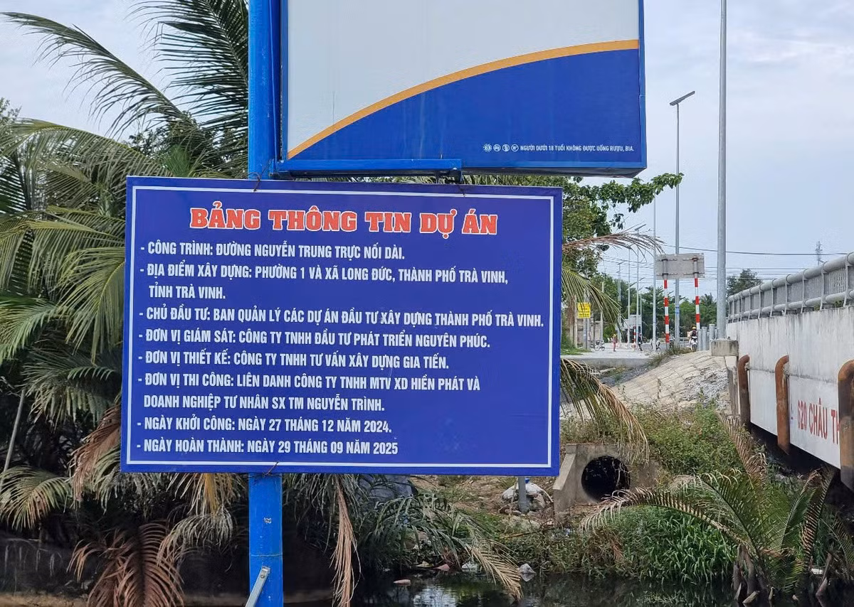 Tra Vinh: Can canh cong trinh thi cong duong Nguyen Trung Truc noi dai