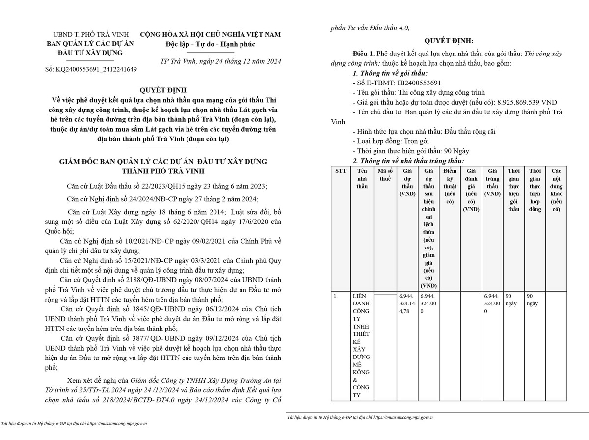 Trà Vinh: Liên danh 2 thành viên trúng gói thầu nâng cấp đường - Hình 4 Tra Vinh: Lien danh 2 thanh vien trung goi thau nang cap duong-Hinh-4