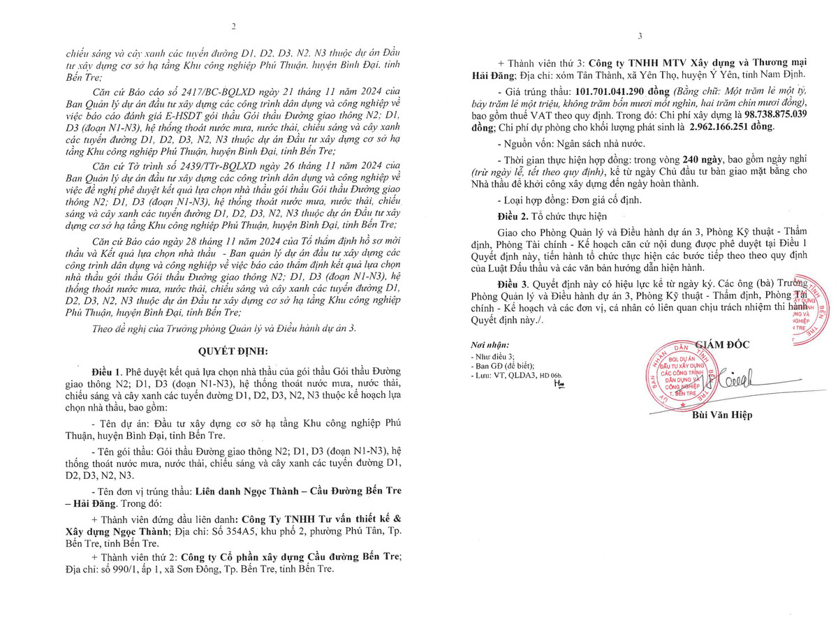 Bến Tre: Vì sao gói thầu hơn 24 tỷ tại Mỏ Cày Bắc vướng kiến nghị - Hình 2 Ben Tre: Vi sao goi thau hon 24 ty tai Mo Cay Bac vuong kien nghi-Hinh-2