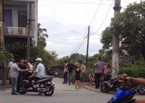 Hiện trường vụ án mạng.