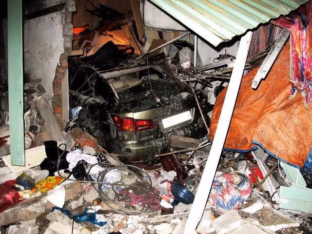 Hiện trường vụ tai nạn.