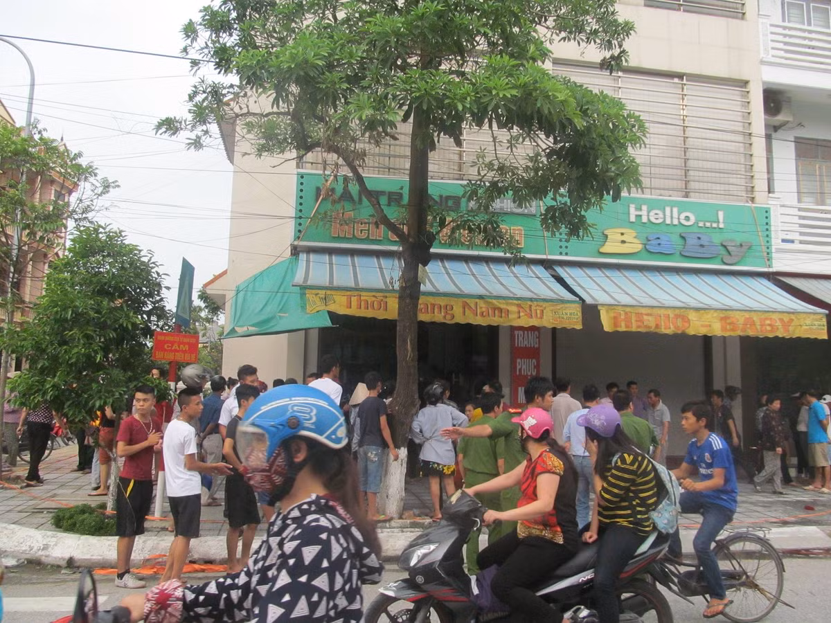 Nơi xảy ra vụ án mạng.